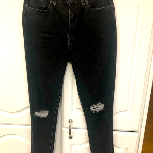 Levi's Denim - LEVI'S WOMEN'S 721 HIGH RISE SKINNY DISTRESS JEANS